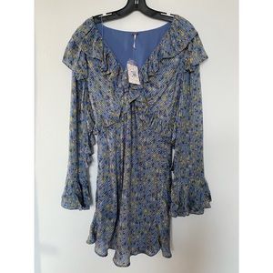 Free People long sleeve mini stylish dress